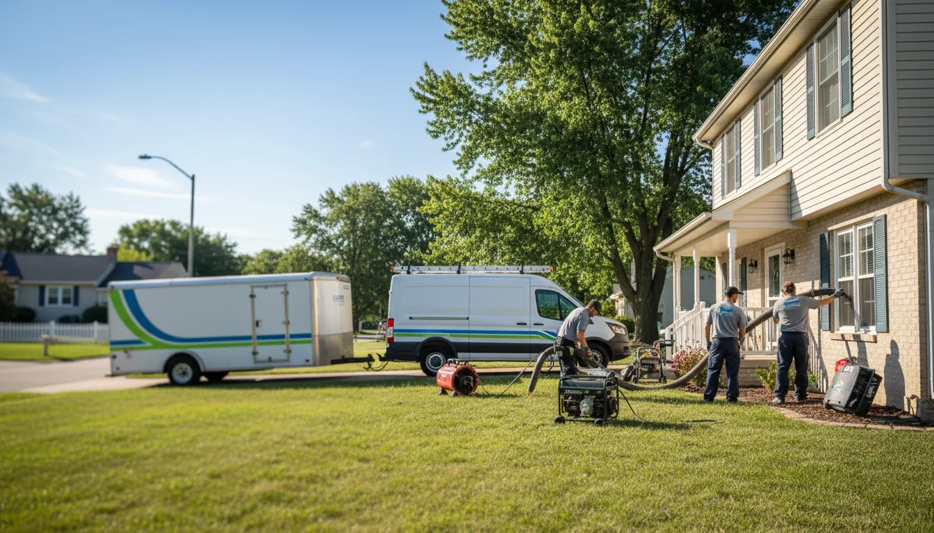 Flooded Basement Restoration And Cleanup With Repair in Fenton, IL near me